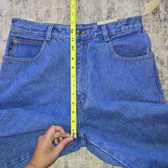 VTG PS Gitano Jeans Womens 14 Regular Blue Relaxed High Rise Tapered 100% Cotton - Picture 11 of 14